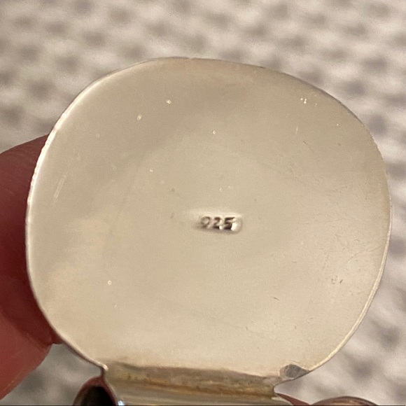 Blue Matte Sodalite sterling silver charm - Picture 3 of 6